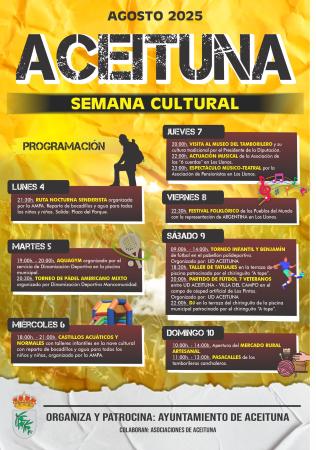 Imagen ¡Comienza la Semana Cultural de Aceituna 2025!