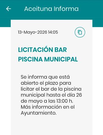 Imagen Licitación bar piscina municipal.