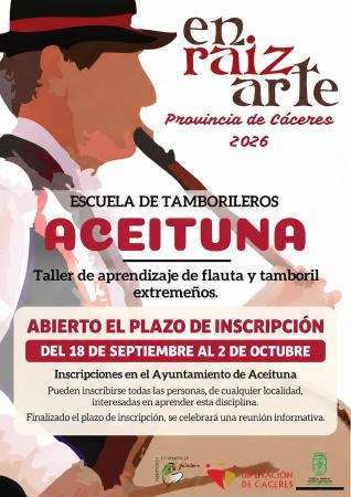 Imagen ESCUELA DE TAMBORILEROS DE ACEITUNA 2026